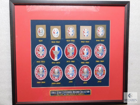 1912-2012 Eagle Scout Centennial Insignia Collection Patch Boy Scouts BSA Framed