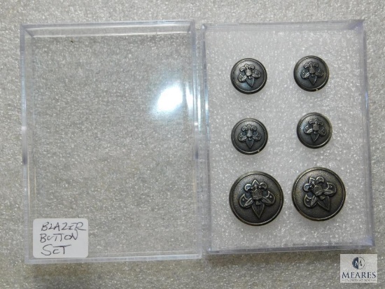 Set of Vintage Blazer Button Set Boy Scouts Eagle Emblem
