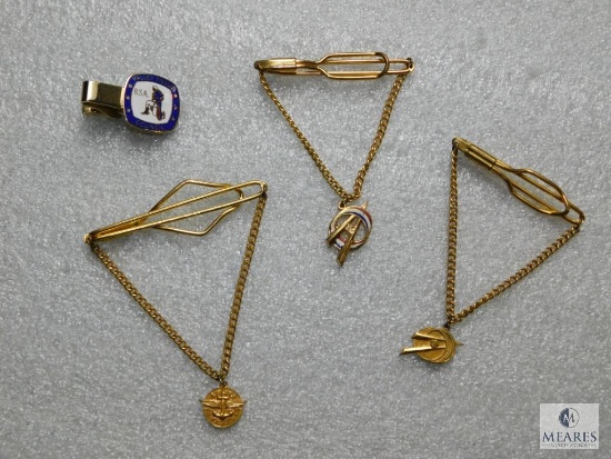 Lot Vintage 60's Boy Scouts Tie Chains Exploring & Valley Forge Council Tie Bar