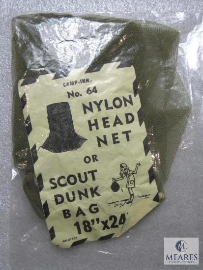 Vintage Camp-Inn Nylon Head Net or Scout Dunk Bag 18" x 24"