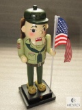 2013 Boy Scout Official Wood Nutcracker Statue 12.25