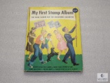 My First Stamp Album Copyright 1962 Collection Book for Beginners w/ Some Stamps