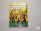 My First Stamp Album Copyright 1962 Collection Book for Beginners w/ Some Stamps