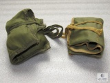 Lot 2 Vintage Boy Scouts Fire Starting Flint & Steel Kits in Original Pouches