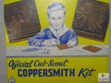 Vintage Official Cub Scout Coppersmith Kit