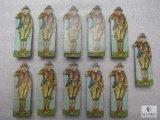 Lot Vintage Boy Scout Scouts Cardboard Figures 6