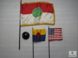 Lot 3 Small Vintage Flags; Boy Scouts, Cub Scouts, and American Flag