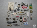 Lot of 28 Various BSA Boy Scouts Keychain Vintage to newer