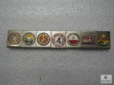 Lot of 7 Boy Scout BSA National Jamboree Belt Loops 1937 - 1969 Vintage