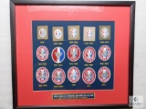 1912-2012 Eagle Scout Centennial Insignia Collection Patch Boy Scouts BSA Framed
