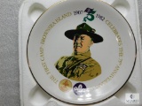 BSA Commemorative Plate 75th Anniversary Boy Scout Brownsea Island First Camp