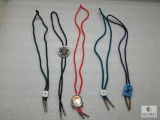 Lot 5 BSA Scout Bolo Ties 1960 -1990's
