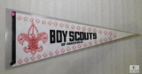 BSA Boy Scouts of America Pennant Banner White Red & Black