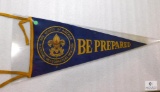 1920's Vintage Boy Scouts National Headquarters NY Be Prepared Pennant Banner