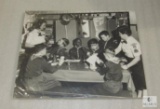 Vintage Cranbury NJ Scout Craft Meeting Black & White Picture on Foam Board 19.5