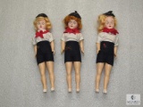 Lot 3 Vintage Camp Fire Girls Madame Alexander Dolls