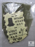 Vintage Camp-Inn Nylon Head Net or Scout Dunk Bag 18