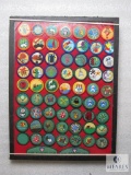 Display Box of Vintage Girl Scout Merit Badges & Patches