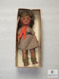 Antique Girl Scout Brownie Doll & Stand Effanbee 1965 8