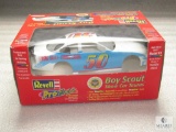 New Revell Boy Scout Nascar Race Car Model Kit in the box.
