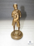 Vintage Boy Scout Statue Trophy Bronze like Finish 8.25