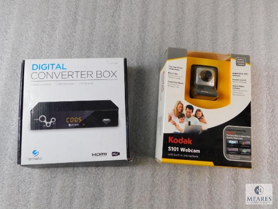 Lot New Kodak S101 Webcam & Ematic Digital Converter Box