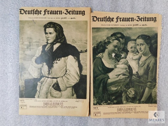 Lot of 2 German Deutsche Frauen - Beitung Magazines Berlin 1944