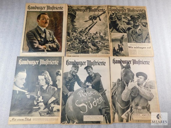 Lot German Nazi Hamburger Illustrierte Magazine Propaganda 1942-1944