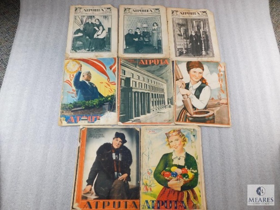 Lot of 8 German Atputa Magazines 1937 - 1940's Propaganda Papers