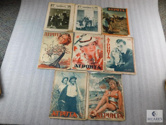 Lot of 8 German Atputa Magazines 1937 - 1940's Propaganda Papers