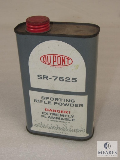 Dupont SR-7625 1lb antique powder can includes a little powder