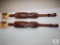 2 new Hunter leather padded rifle slings with deer motif one inch swivels