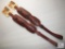 2 new hunter leather padded rifle slings with deer motif fits one inch swivels