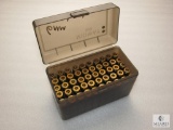 50 Rounds Remington 6mm brass in plastic case