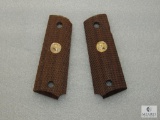 Factory Colt 1911 Officers acp checkered wood grips