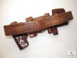 AE Nelson of Oregon complete rig for S&W 4046 brown tooled leather