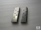2 stainless chip McCormick shooting star 1911 .45 acp magazines