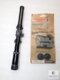 Crosman Airgun 1077 speedloader kit with BB gun rifle scope