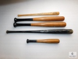 Lot of 4 Mini Wooden Bats ( 2 is Louisville Slugger)
