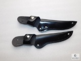 2 leather filet knife sheaths