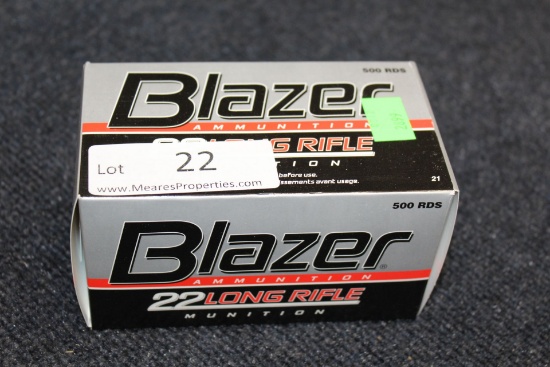 500 Rounds of Blazer .22 LR Ammo.