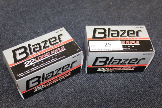 1000 Rounds of Blazer .22 LR Ammo.