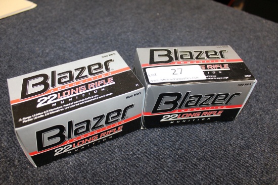 1000 Rounds of Blazer .22 LR Ammo.