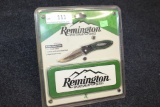 Remington Sportsman Series Folding Blade Knife w/Tin.