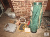 Contents of Attic - Vintage Record Player, Old Household Items, Christmas Items, Golf Bag +