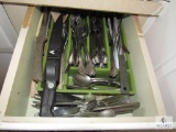 Contents of Drawers - Flatware, Cook Books, Kitchen Utensils, etc