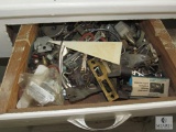 Corner Cabinet Lot - Hardware Items, Napkin Holder, +