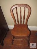 Wood Chair with Spindle Back