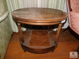 Vintage Heritage Oval Wood Side Table