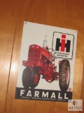 Vintage International Harvester Farmall Tin Sign